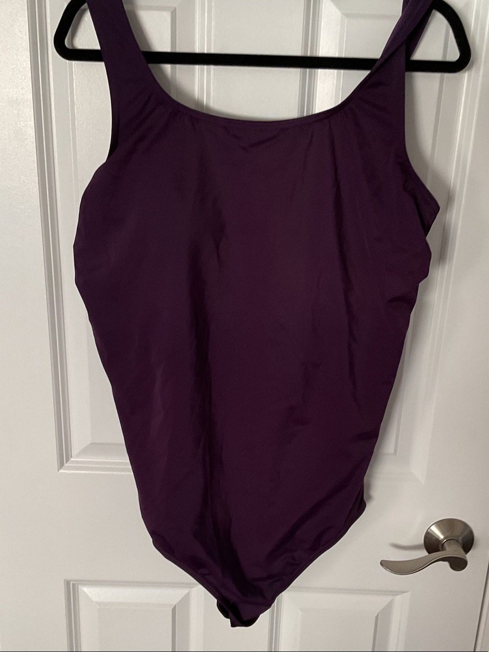 Lands' End Plum Scoop-Neck Bodysuit